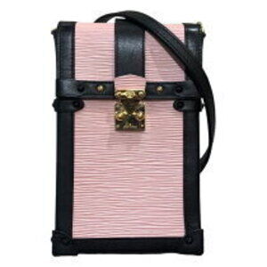 Louis Vuitton Pochette Trunk Vertical Pink Black Shoulder Bag